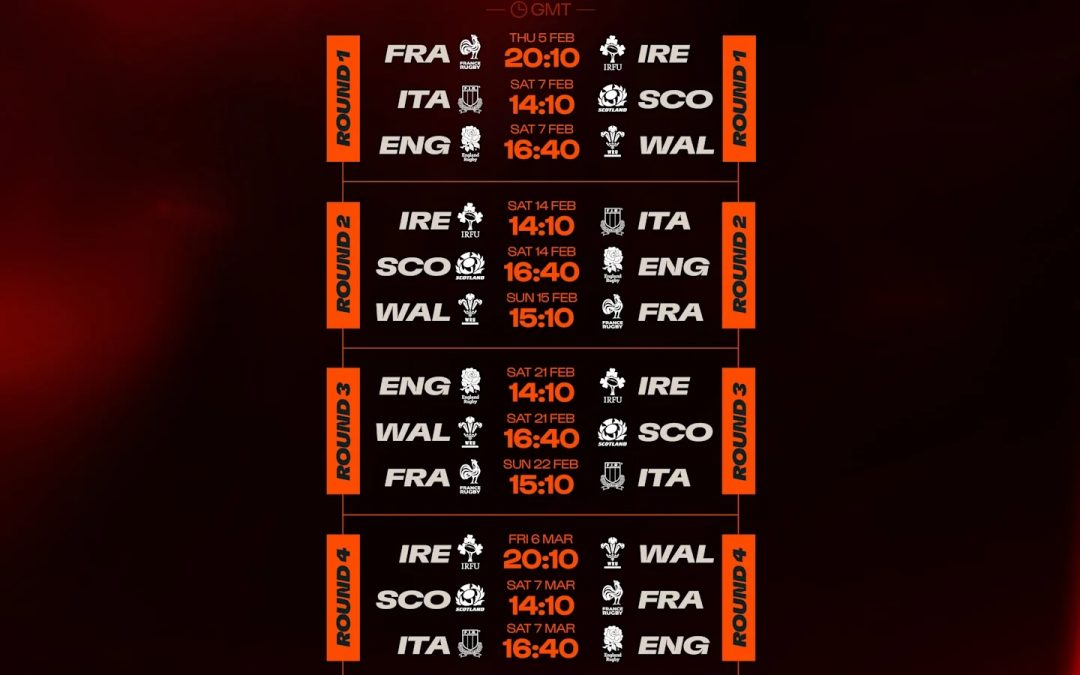 2026 Six Nations fixtures