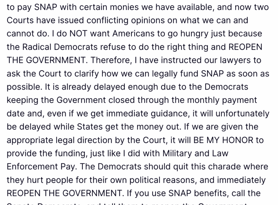 Trump Defends Sacred Right To Starve Kids For Separation Of Powers