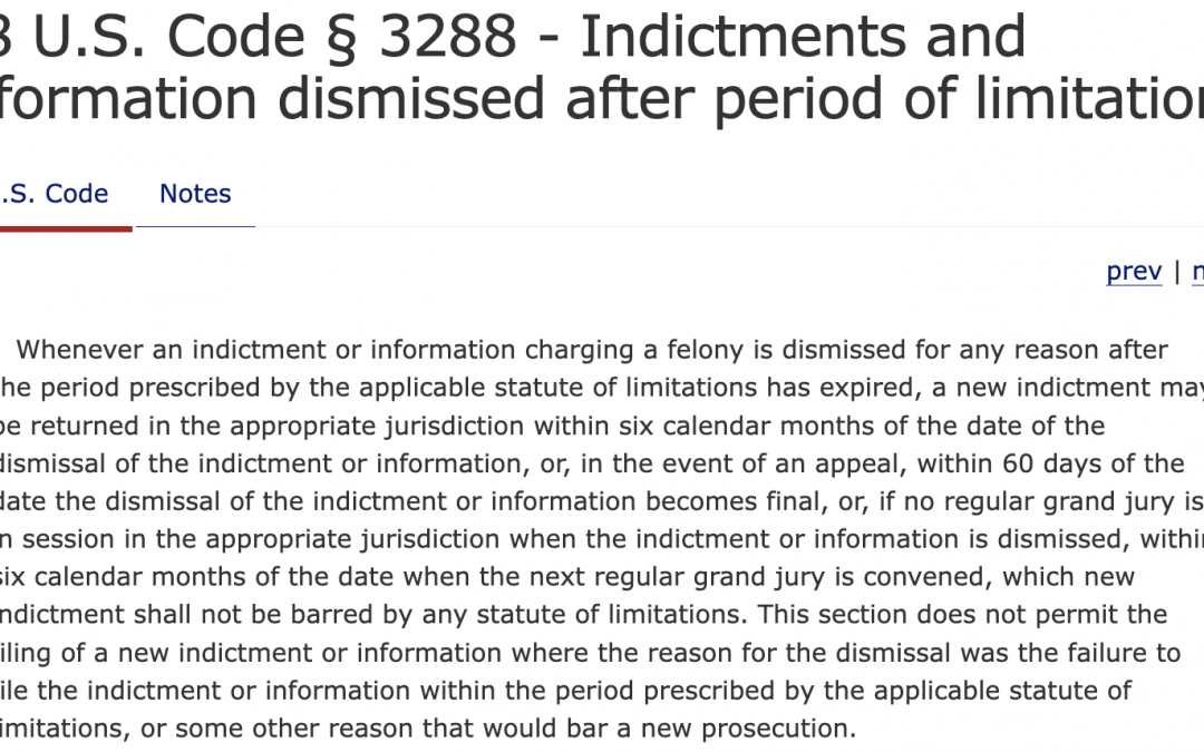 Is The Comey Case Barred By The Statute Of Limitations? It’s Complicated! (But Also Yes.)