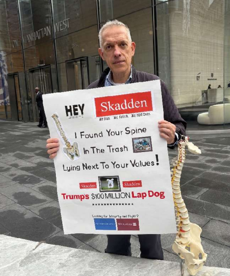 Retired prosecutor files lawsuit against New York City over Skadden Arps protest