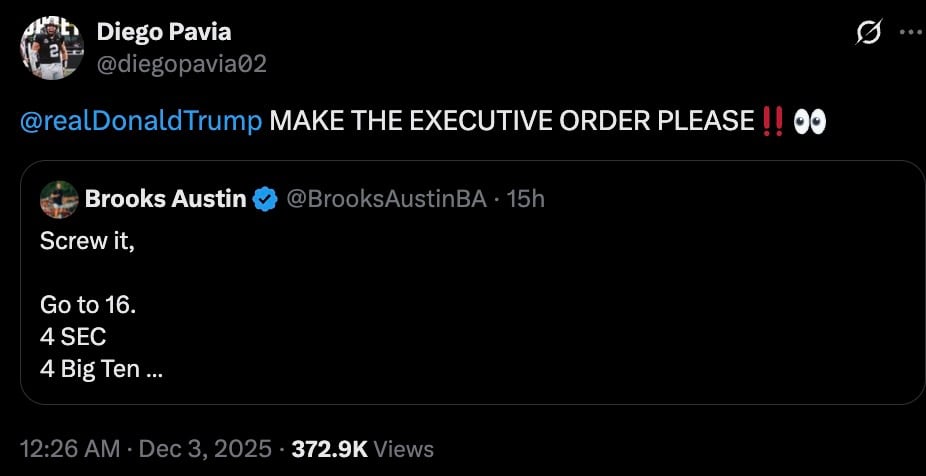 College Quarterback Asks Trump For Executive Order Expanding Playoffs, In Case You’re Wondering About The Quality Of Civics Education