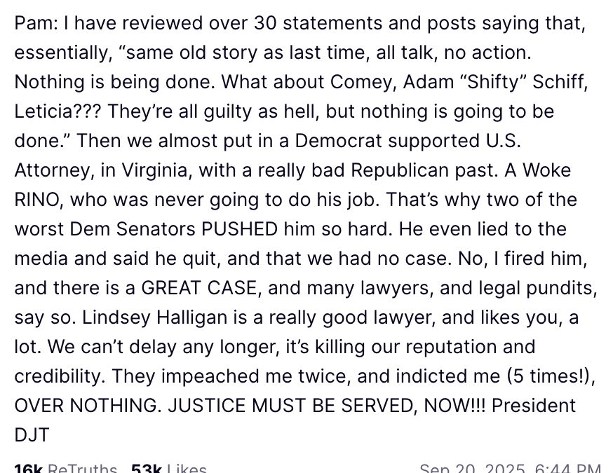 DOJ Adds Another No Bill To Its Trophy Case