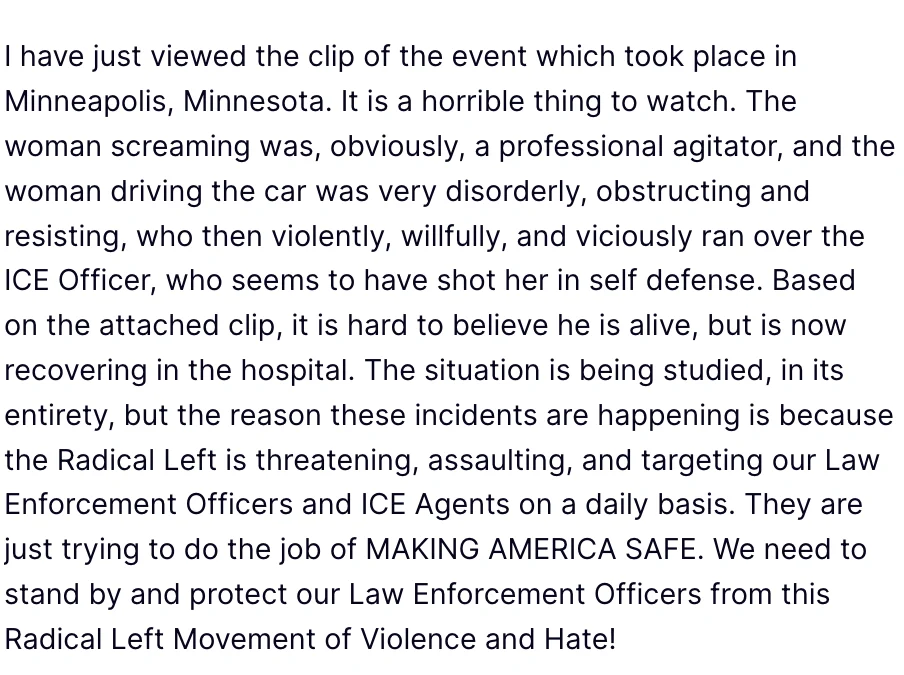 ICE Kills A Woman In Minneapolis And Will Probably Get Away With It