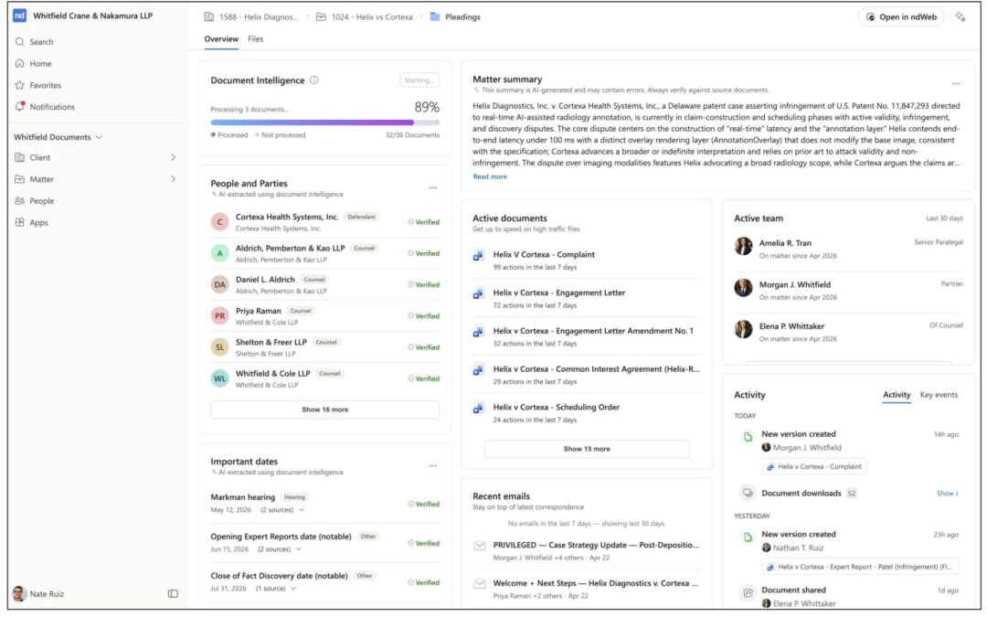 NetDocuments Builds New Concept Of Organization For AI-Powered World