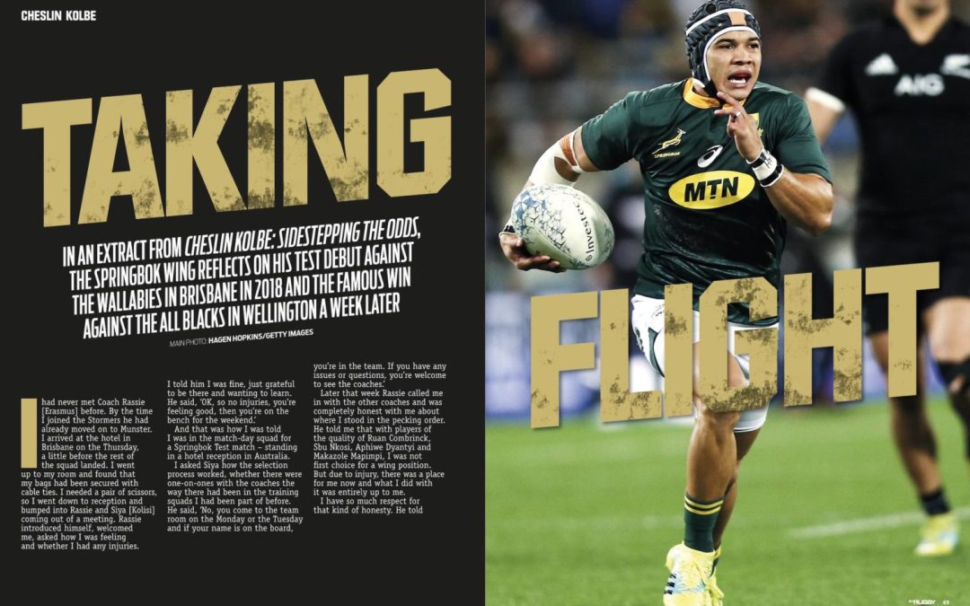 Cheslin Kolbe book extract SA Rugby magazine